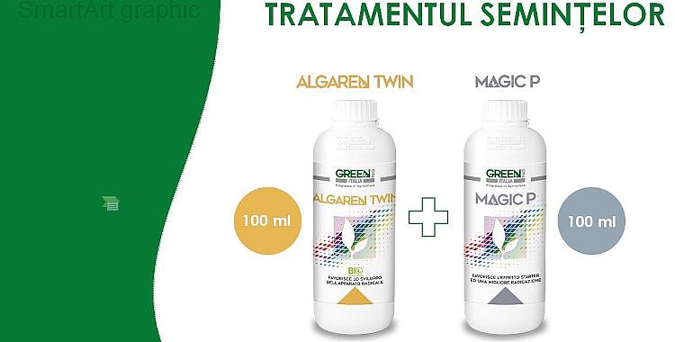 Algaren Twin + Magic P - o încolțire omogenă și mai rapidă a semințelor, și o creștere îmbunătățită a rădăcinilor!