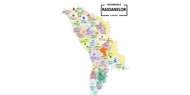Recordurile raioanelor din Republica Moldova