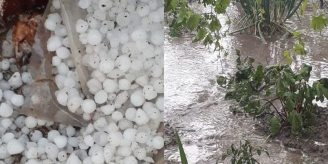 Furtună cu grindină la Cahul: culturi distruse și gospodării inundate