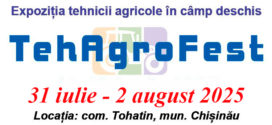 Invităm pe toți cei interesați la „TehAgroFest-2025” – prima expoziție agricolă în câmp deschis